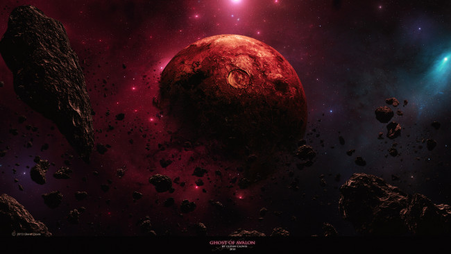 Обои картинки фото космос, арт, планета