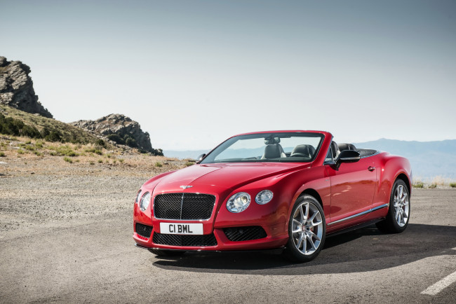Обои картинки фото 2013 bentley continental gtc v8 s, автомобили, bentley, continental, кабриолет, красный