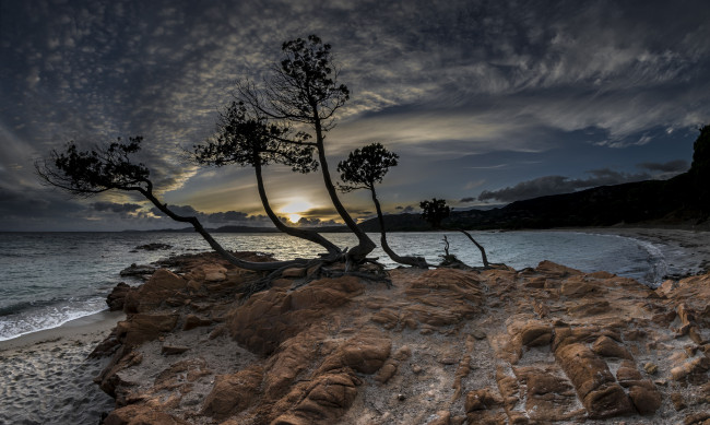 Обои картинки фото природа, восходы, закаты, сумерки, океан