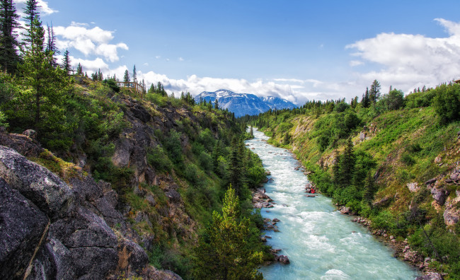 Обои картинки фото природа, реки, озера, лес, горы, река