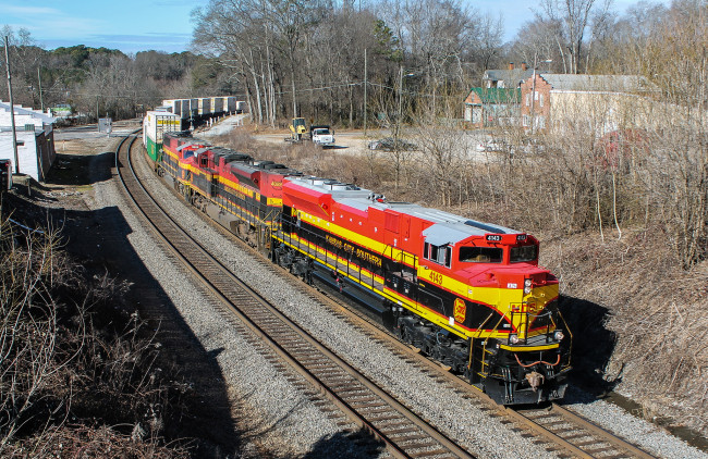 Обои картинки фото техника, поезда, локомотив, рельсы, дорога, железная