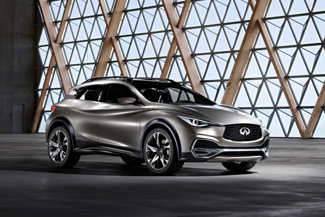 Обои картинки фото 2015 infiniti qx30, автомобили, infiniti, кофейный