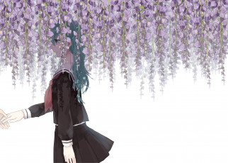 Картинка аниме vocaloid фон взгляд девушка