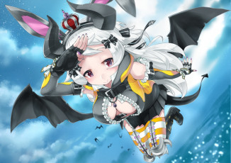 Картинка аниме ангелы +демоны суккуб девушка