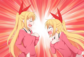 Картинка nisekoi аниме фон девушка взгляд