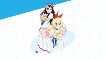 Картинка аниме nisekoi фон взгляд девушки
