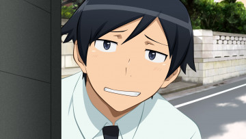 Картинка аниме oreimo фон взгляд парень