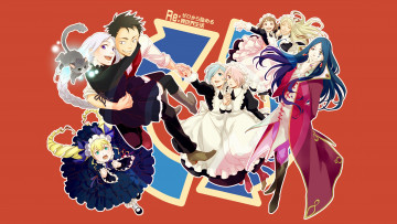 Картинка аниме re +zero+kara+hajimeru+isekai+seikatsu персонажи