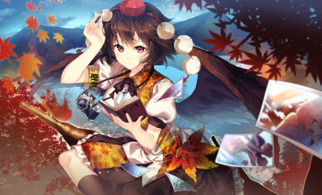 Картинка аниме touhou фон взгляд девушка