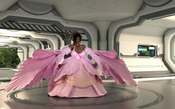 Картинка 3д+графика фантазия+ fantasy фон взгляд девушка