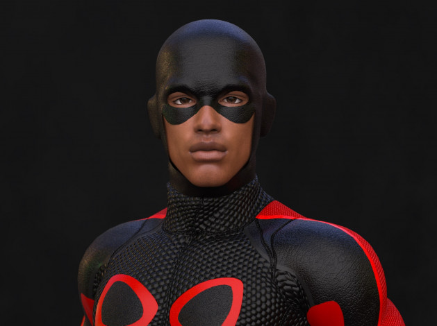 Обои картинки фото 3д графика, фантазия , fantasy, мужчина, взгляд, фон