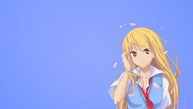 Обои картинки фото sakurasou нет pet na kanojo, аниме, sakurasou no pet na kanojo, девушка, фон, взгляд