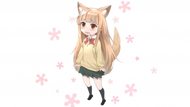 Обои картинки фото tanaka-kun wa itsumo kedaruge, аниме, фон, взгляд, девушка