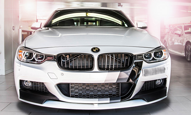 Обои картинки фото bmw, автомобили, белый