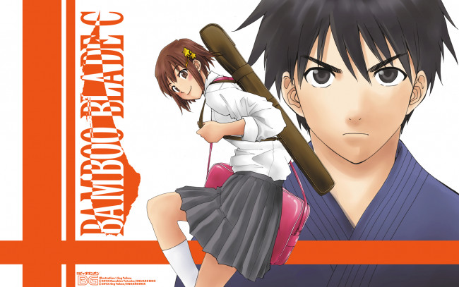 Обои картинки фото аниме, bamboo blade, bamboo, blade