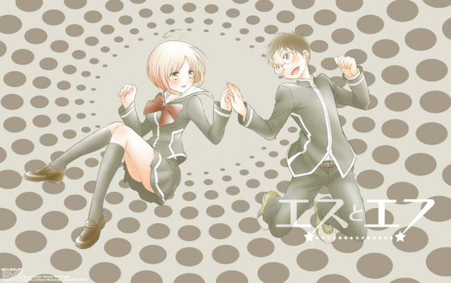 Обои картинки фото аниме, unknown,  другое, парень, девушка