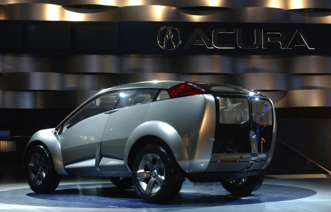 Обои картинки фото acura rdx concept 2002, автомобили, выставки и уличные фото, acura, rdx, concept, 2002, выставка, автосалон