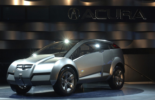 Обои картинки фото acura rdx concept 2002, автомобили, выставки и уличные фото, acura, rdx, concept, 2002, выставка, автосалон
