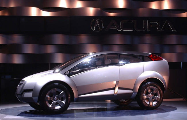 Обои картинки фото acura rdx concept 2002, автомобили, выставки и уличные фото, acura, rdx, concept, 2002, выставка, автосалон