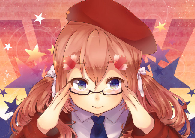 Обои картинки фото аниме, hetalia,  axis powers, канада