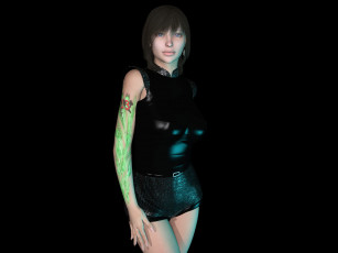 Картинка 3д+графика люди+ people взгляд девушка фон