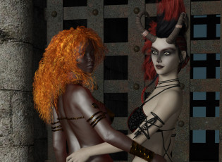 Картинка 3д+графика существа+ creatures кастаники взгляд фон