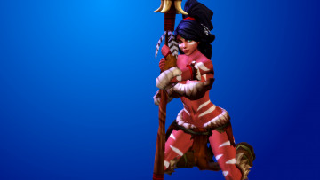 обоя 3д графика, фантазия , fantasy, девушка, взгляд, фон