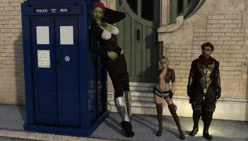 Картинка 3д+графика фантазия+ fantasy девушки взгляд фон