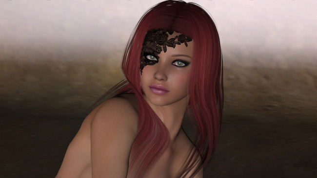 Обои картинки фото 3д графика, портрет , portraits, девушка, взгляд, фон