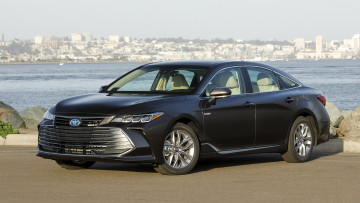 обоя toyota avalon hybrid xle 2019, автомобили, toyota, xle, hybrid, avalon, 2019, чёрный
