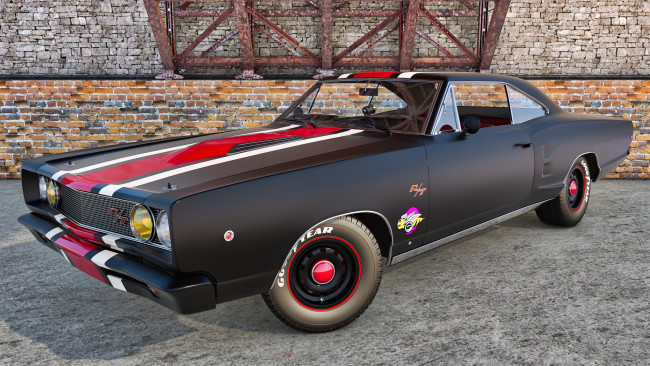 Обои картинки фото автомобили, 3д, dodge