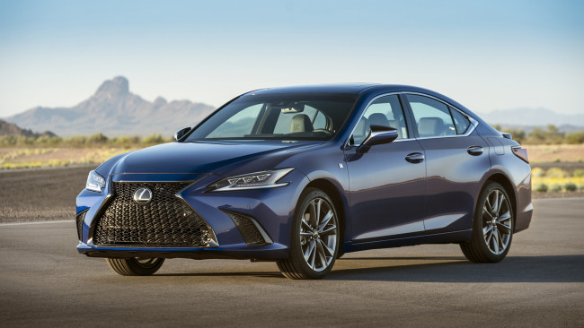 Обои картинки фото lexus es 350 f-sport 2019, автомобили, lexus, blue, 2019, f-sport, es, 350