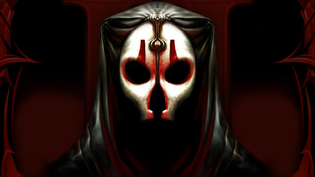 Обои картинки фото видео игры, star wars,  knights of the old republic 2, ситх, капюшон, маска