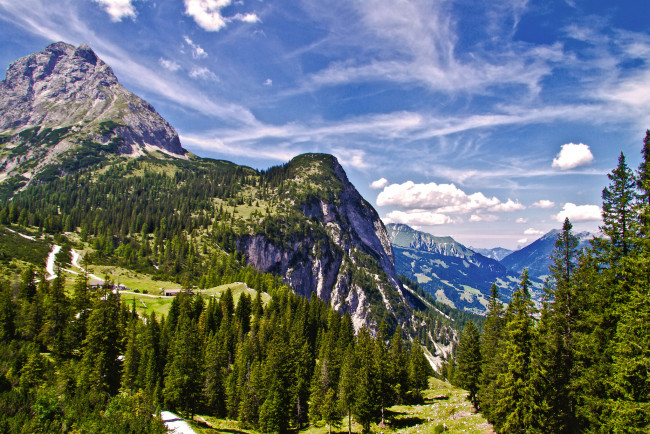 Обои картинки фото природа, горы, простор