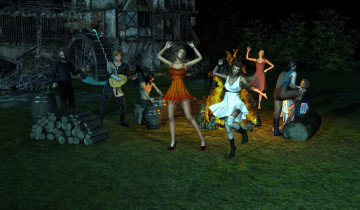 Картинка 3д+графика люди+ people фон взгляд девушки