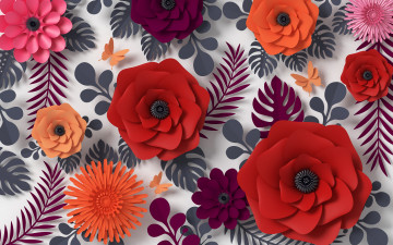 Картинка векторная+графика цветы+ flowers цветы