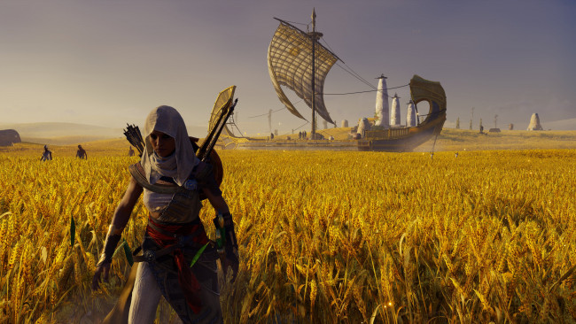 Обои картинки фото 3д графика, фантазия , fantasy, фон, взгляд, девушка