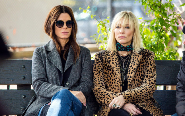 Обои картинки фото кино фильмы, ocean`s 8, cate, blanchett, sandra, bullock