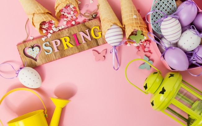 Обои картинки фото праздничные, пасха, фон, яйца