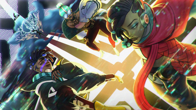 Обои картинки фото видео игры, league of legends, персонажи, танец