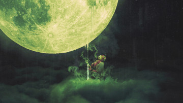 Картинка фэнтези люди луна
