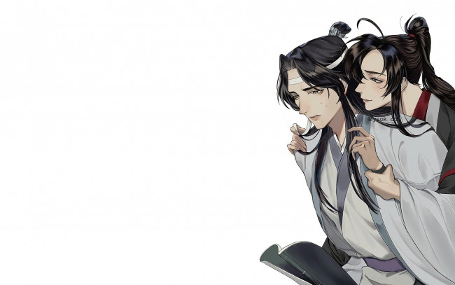 Обои картинки фото аниме, mo dao zu shi, лань, ванцзи, вэй, усянь