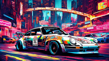 Картинка рисованное авто мото нейросети графика нейроарт ai art нейронные сети рисунки нейро искусство нейрографика graphics neuroart neural networks drawings neuro neurography