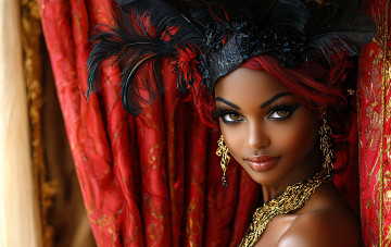 Картинка 3д+графика портреты+и+лица+ portraits+and+faсes мулатка