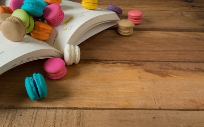 Обои картинки фото еда, макаруны, лакомство, печенье, ассорти