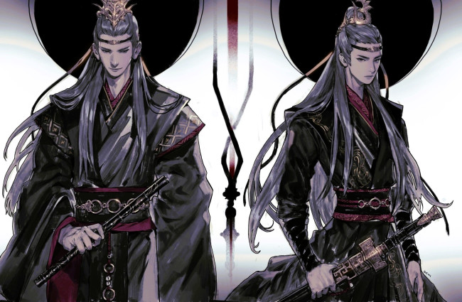 Обои картинки фото аниме, mo dao zu shi, лань, ванцзи, сичэнь