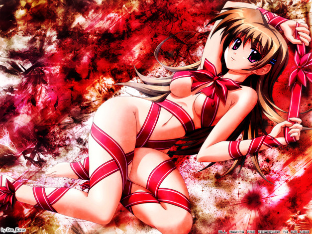 Обои картинки фото подарок, аниме, merry, chrismas, winter