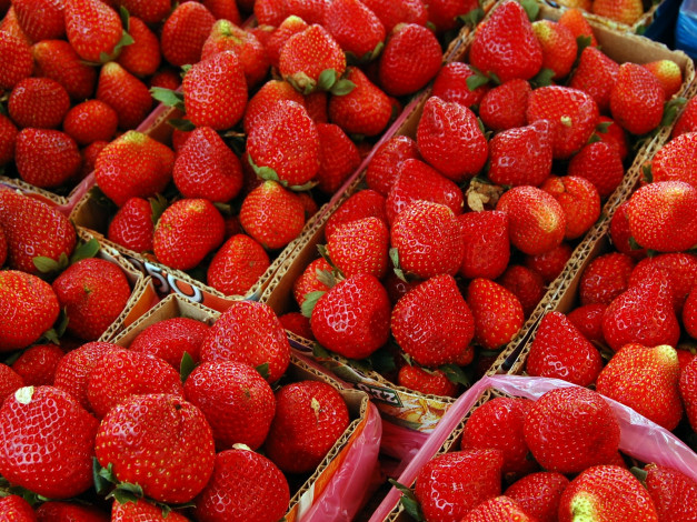 Обои картинки фото еда, клубника, земляника