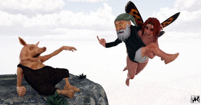 Обои картинки фото 3д, графика, humor, юмор