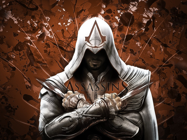 Обои картинки фото assassins, creed, brotherhood, видео, игры, assassin`s, fon, ezio
